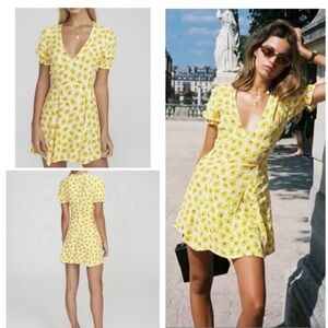 Faithful the Brand Floral Yellow Dress